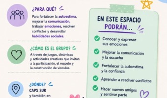 SALUD MENTAL INFANTIL: SE ENCUENTRA ABIERTA LA INSCRIPCI�N AL GRUPO TERAP�UTICO �CRECER JUNTOS�